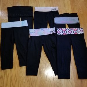 Bundle of PINK Victoria's Secret, Crop Leggings